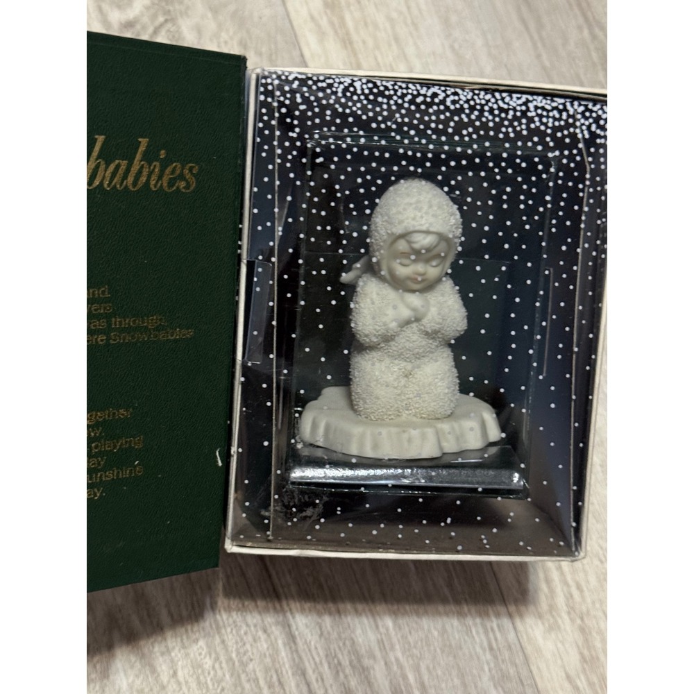 Department 56 Snowbabies Now I Lay Me Down To Sleep Figurine with Storybook‎ Box